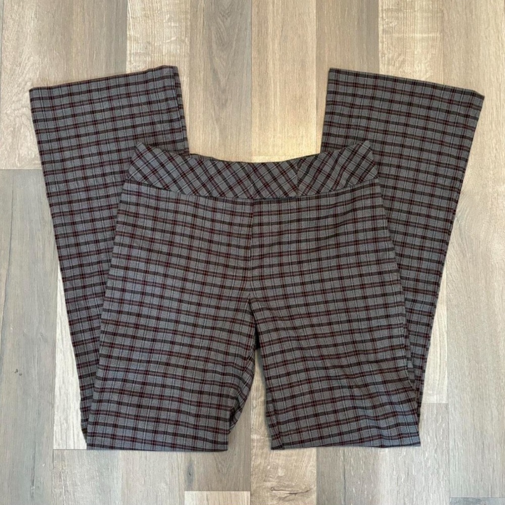 Plaid Flare Pants